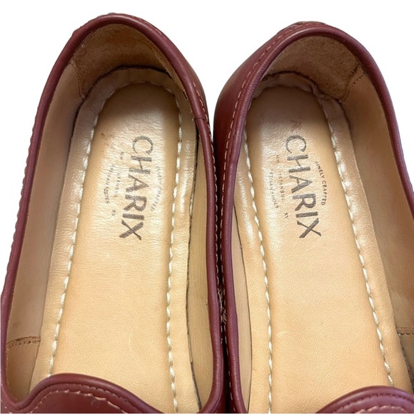 CHARIX Women's Cognac Maroon Red Leather
Loafer Flats Size 38 (8) - Picture 10 of 13